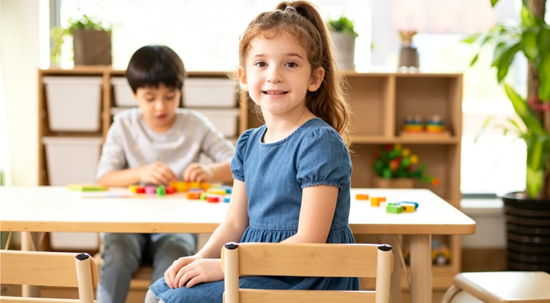 Children learning in a Krand Education space