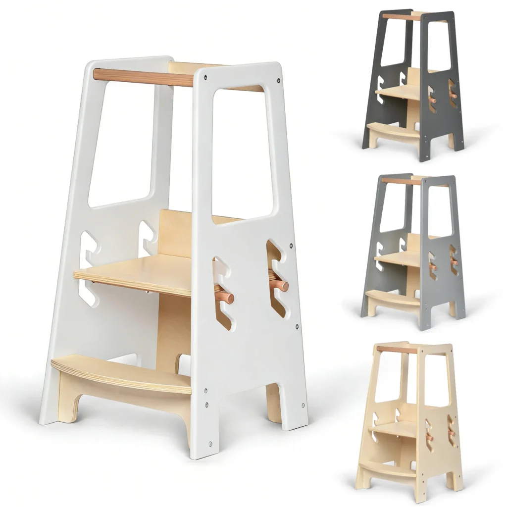 Adjustable Learning Tower — White