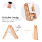 Foldable Wooden High Chair — Grey