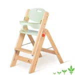 Foldable Wooden High Chair — Green