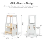 Learning tower in white
