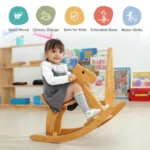 Wooden Rocking Horse - product detail view 2