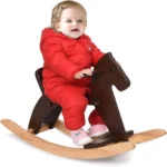 Wooden Rocking Horse (Espresso) - product detail view 1