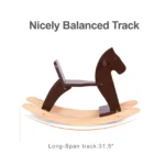 Wooden Rocking Horse (Espresso) - product detail view 4