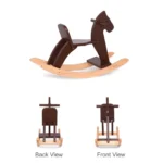 Wooden Rocking Horse (Espresso) - product detail view 5
