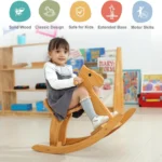 Wooden Rocking Horse (Pink) - product detail view 2