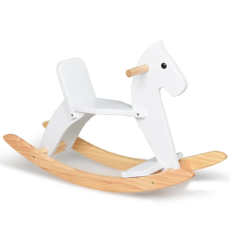 Main product photo of Wooden Rocking Horse (White)