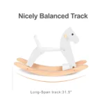 Wooden Rocking Horse (White) - product detail view 5