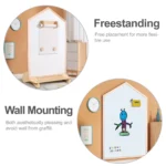 House-Shaped Magnetic Easel - product detail view 4