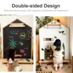 House-Shaped Magnetic Easel - product detail view 1