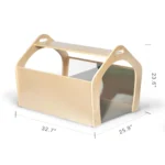 Dimensions diagram of the kids Montessori playhouse