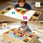 Light table mode and building block table mode of the activity table