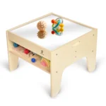Kids 3-in-1 LED sensory light table with translucent discs and side storage