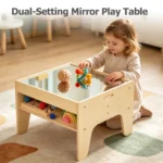 Dual-setting mirror play table mode of the sensory table