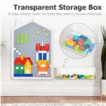 Transparent wall storage box details: natural, eco-friendly, easy to clear, two-sided