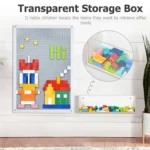 Transparent wall storage box details: natural, eco-friendly, easy to clear, two-sided