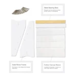 White Sling Bookshelf - product detail view 4